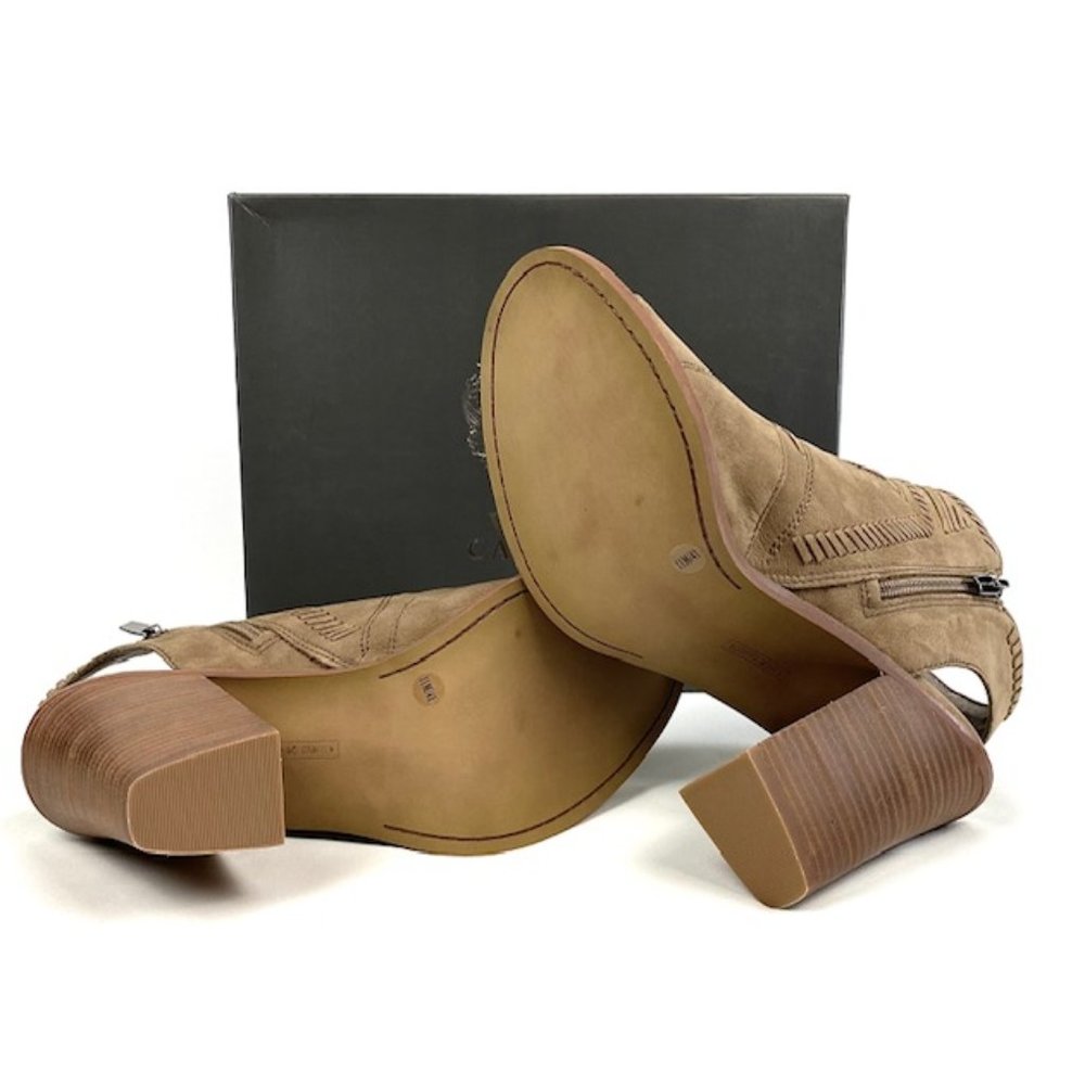 Vince Camuto Tan Ankle Booties - Picture 9 of 10